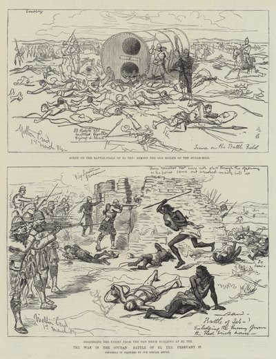 The War in the Sudan, Battle of El Teb, 29 February by Melton Prior